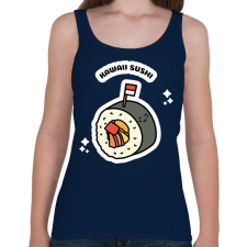 PRINTFASHION sushi1 - Női atléta - Sötétkék női trikó