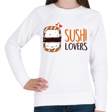 PRINTFASHION Sushi imádók - Női pulóver - Fehér