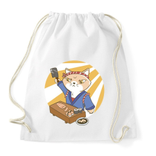 PRINTFASHION Sushi mester - Sportzsák, Tornazsák - Fehér tornazsák