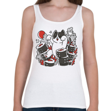 PRINTFASHION Sushi vs cica - Női atléta - Fehér