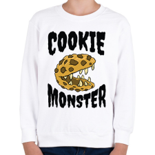 PRINTFASHION Süti szörny - Gyerek pulóver - Fehér gyerek pulóver, kardigán