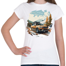 PRINTFASHION SUV a hegyekben - Női póló - Fehér