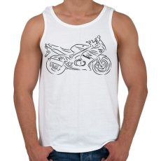 PRINTFASHION suzuki.gs500f - Férfi atléta - Fehér