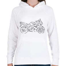 PRINTFASHION suzuki.gs500f - Női kapucnis pulóver - Fehér