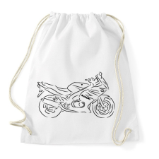 PRINTFASHION suzuki.gs500f - Sportzsák, Tornazsák - Fehér tornazsák
