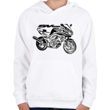 PRINTFASHION suzuki sv - Gyerek kapucnis pulóver - Fehér gyerek pulóver, kardigán