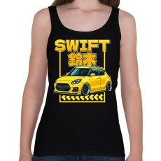 PRINTFASHION Suzuki swift - Női atléta - Fekete