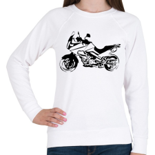 PRINTFASHION suzuki v-strom - Női pulóver - Fehér női pulóver, kardigán