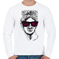 PRINTFASHION Swag 4 - Férfi pulóver - Fehér