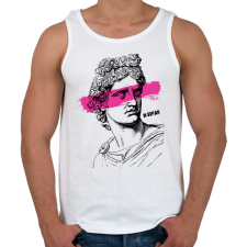 PRINTFASHION Swag 6 - Férfi atléta - Fehér atléta, trikó