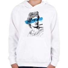 PRINTFASHION Swag 7 - Gyerek kapucnis pulóver - Fehér gyerek pulóver, kardigán