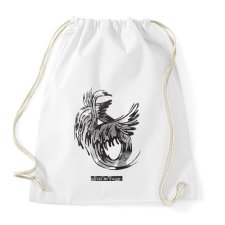 PRINTFASHION Swan - Sportzsák, Tornazsák - Fehér tornazsák