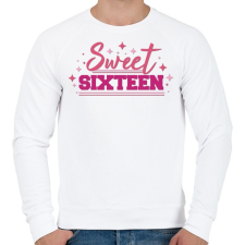 PRINTFASHION Sweet sixteen - Férfi pulóver - Fehér férfi pulóver, kardigán