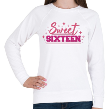 PRINTFASHION Sweet sixteen - Női pulóver - Fehér női pulóver, kardigán