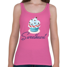 PRINTFASHION Sweetheart - Női atléta - Rózsaszín női trikó