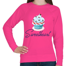 PRINTFASHION Sweetheart - Női pulóver - Fukszia női pulóver, kardigán