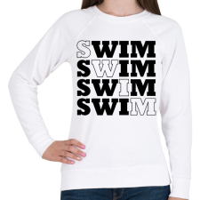 PRINTFASHION Swim - Női pulóver - Fehér női pulóver, kardigán