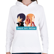 PRINTFASHION Sword Art Online - Női kapucnis pulóver - Fehér