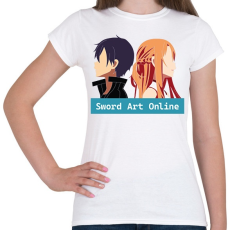 PRINTFASHION Sword Art Online - Női póló - Fehér