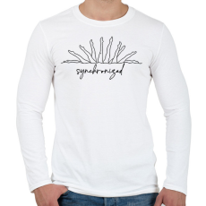 PRINTFASHION Synchronized - Férfi hosszú ujjú póló - Fehér