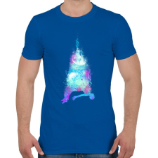 PRINTFASHION Szabadesés - Férfi póló - Királykék férfi póló