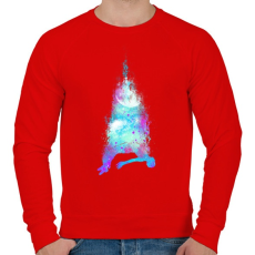 PRINTFASHION Szabadesés - Férfi pulóver - Piros
