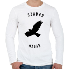 PRINTFASHION szabadmadár - Férfi hosszú ujjú póló - Fehér