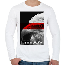 PRINTFASHION Szabadság - Férfi hosszú ujjú póló - Fehér férfi póló