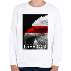 PRINTFASHION Szabadság - Gyerek pulóver - Fehér