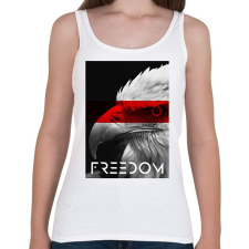 PRINTFASHION Szabadság - Női atléta - Fehér női trikó