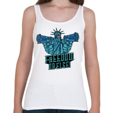 PRINTFASHION Szabadság - Női atléta - Fehér női trikó