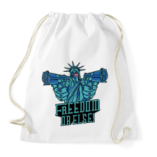 PRINTFASHION Szabadság - Sportzsák, Tornazsák - Fehér tornazsák