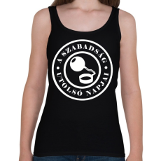 PRINTFASHION Szabadság utolsó napjai.. - Női atléta - Fekete