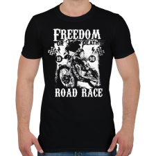 PRINTFASHION Szabadság vagy halál - Férfi póló - Fekete férfi póló