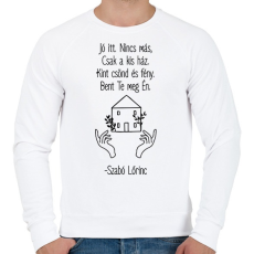 PRINTFASHION Szabó Lőrinc - Nyár - Férfi pulóver - Fehér