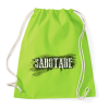 PRINTFASHION Szabotázs - Sportzsák, Tornazsák - Limezöld