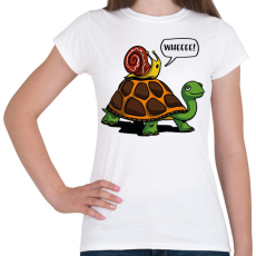 PRINTFASHION Száguldás - Női póló - Fehér