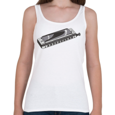 PRINTFASHION Szájharmonika - Női atléta - Fehér