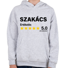 PRINTFASHION Szakács Értékelés ***** 5.0 (69 értékelés) - Gyerek kapucnis pulóver - Sport szürke