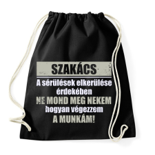 PRINTFASHION Szakács - Sportzsák, Tornazsák - Fekete tornazsák