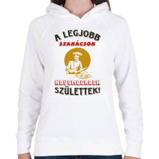 PRINTFASHION Szakács szülinapja november - Női kapucnis pulóver - Fehér