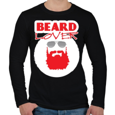 PRINTFASHION szakáll-beard lover - Férfi hosszú ujjú póló - Fekete