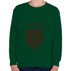 PRINTFASHION Szakáll - Gyerek pulóver - Sötétzöld
