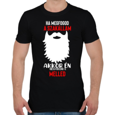 PRINTFASHION SZAKÁLL-HA MEGFOGOD... - Férfi póló - Fekete