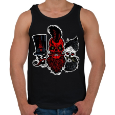 PRINTFASHION szakáll-kalóz 3 - Férfi atléta - Fekete atléta, trikó