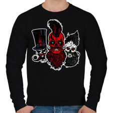 PRINTFASHION szakáll-kalóz 3 - Férfi pulóver - Fekete férfi pulóver, kardigán