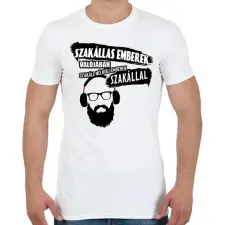 PRINTFASHION szakáll-szakállas emberek.... - Férfi póló - Fehér férfi póló