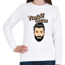 PRINTFASHION szakáll- tiszteld a szakállat - Női pulóver - Fehér női pulóver, kardigán