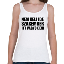 PRINTFASHION Szakember (1) - Női atléta - Fehér női trikó