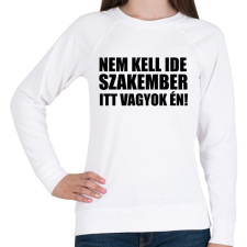 PRINTFASHION Szakember (1) - Női pulóver - Fehér női pulóver, kardigán